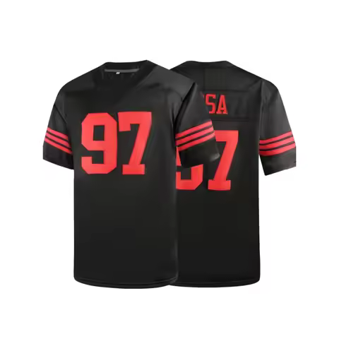 Custom American Football Jersey San Francisco City 49ers Embroidery Stitching #97 Rugby Jersey Men's