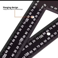 Per pc 8"x12"& 16"x24"  inch/mm steel square measuring tools metal ruler squala