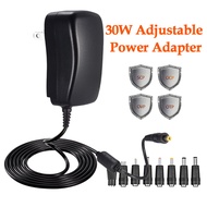 AC/DC Adapter Adjustable Supply 3V/4.5V/5V/6V/7.5V/9V/12V อะแดปเตอร์แปลงไฟ AC/DC สากล 5V 2.1A  8in1 