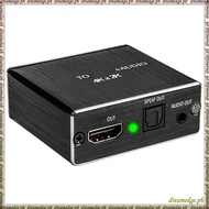 [S D K G] 4K X 2K Audio Extractor + Optical TOSLINK SPDIF + 3.5mm Stereo Audio Extractor Converter A