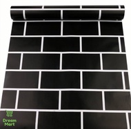 45cm x 10meters Self-Adhesive Brick Wallpaper Backsplash Tiles Walll Sticker