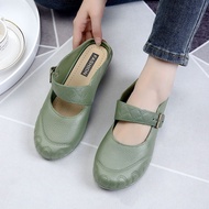 รองเท้าแตะ รองเท้าคัชชูเปิดส้น รองเท้าผู้หญิงสไตล์เกาหลี รองเท้าแตะครึ่งตัวเป่าโถว 4สีค่ะ รองเท้าลำลองผู้หญิงที่ทันสมัยและสะดวกสบาย