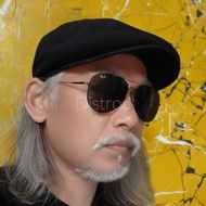 Classic Adult Men's Hat Plain Black All Size Adult Men's Cap Plain Black Men's Flat Cap Plain Black 