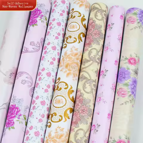 Non-Woven Wallpaper Waterproof Living Room Live Broadcast Background Home Decoration Wall Cloth Self
