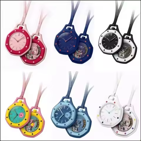 @@ New AP SWATCH Joint Watch Quartz Strap AP Swatch Logo 1:1 Replica Royal Oak Pocket Watch Couple W