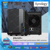 NAS Network SYNOLOGY DS220+ Storage 2-Bay Backup Server Desktop 