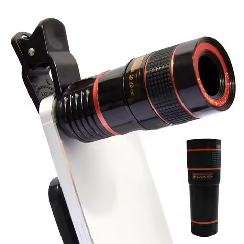 8X Long Focus Mobile Phone Lens 8x HD Zoom Monocular Phone Camera Len External Clip Phone Telescope|