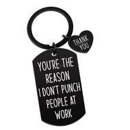CH* Gag  Keychain Feature Funny Quote for Coworkers Bosses Employee Work Best Friend Appreciation