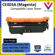 Compatible CE403A CE403 403A 403 Colour Toner for HP LaserJet Enterprise 500