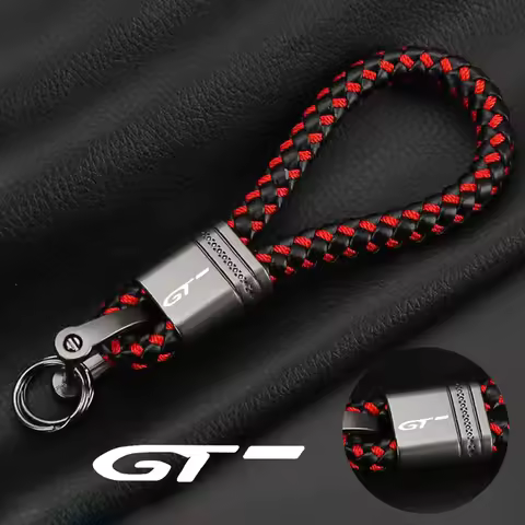 For Kia GT ELANTRA Sportage Stinger KX5 K3 K4 K5 Accessories Custom LOGO Braided Rope Keyring Metal 
