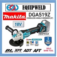 MAKITA 18V DGA519Z CORDLESS ANGLE GRINDER 5" 125MM X-LOCK - SOLO (BRUSHLESS XPT ADT AFT) DGA519 PEDA
