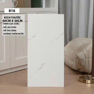combo 100 tấm miếng dán tường phủ nhựa PVC 3D kích tấc 60x30cm tráng nhôm mặt sau xốp dán ốp tường p