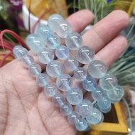 Aquamarine Crushed Ice Single Ring Belongs To Beryl Family Bracelet Card 8.5/9.8/11.4/12.3 Aq0630