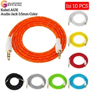 3.5mm to 3.5mm Male to Male Color AUX Audio Jack Cable 1 Meter