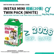 2028年到期【$19直送到家❗/自取】富士相紙 20張 即影即有Instax Mini相紙 |菲林相紙-白邊相紙孖裝  Fujifilm Instax Mini Instant Film Twin 