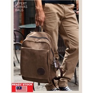 Muzee Korean Style Laptop Backpack Bag Working Travel Shoulder Cotton Bag Ready Stock Malaysia HM44