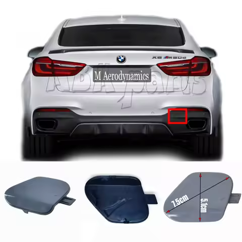 Fit 15-19 BMW X6 M-SPORT F16 30dX 35i 40d 50iX M50dX Rear Tow Cover 51128056540