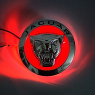 For Jaguar LED Logo Red Light Badge Front Rear Logo Emblems