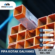 Besi Kotak Hollow Galvanis Ukuran 50 x 100 inch tbl 0.5 - 1.5mm 6M