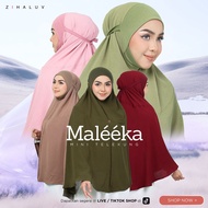 Zihaluv - Tudung Maleeka Mini Telekung- Cey crepe - Bidang 60 - Size XL