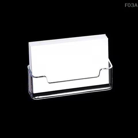 1PC Clear Desk Shelf Box Storage Display Stand Acrylic Plastic Transparent Desktop Bussiness Card Ho