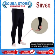 Long Pants Silver with Strap Swimming Swim Trousers Snorkeling Snorkeling Diving Diving Bottoms
