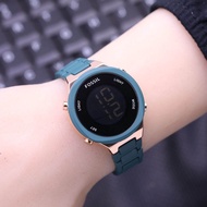 Jam tangan wanita Fossil Digital Terbaru Stainless steel 3611 Free Headset box dan baterai cadangan