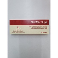 SERRATA TABLET 10MG 10'S (EXP:04/2028) [20,000 UNITS SERRATIOPEPTIDASE / SERRAPEPTASE FOR ANTI INFLA