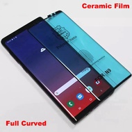 Full Curved Ceramic Tempered Glass Film Samsung Galaxy S8+ S9+ S10+ Note 10+ S8 S9 S10 Note 8 9 10 Screen Protector