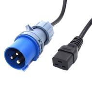 IEC 316P6 Plug to IEC 320 C19 Power Cord, Industrial Heavy Duty Extension Cable, Convert the 316C6 t