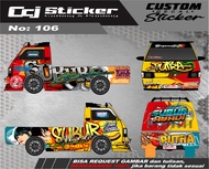 Decal stiker mobil pick up sticker mobil L300, Granmax, T120ss, futura, new carry decal printing men