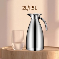 [szluzhen3gv] Stainless Steel Coffee Carafe High Temperature Resistant Reusable Teapot Jug 1.5L