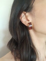 絕版罕見古馳GUCCI 1993年重要收藏年份金色夾式耳環