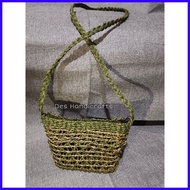 Native Boho Sling Bag | Cross body bag | Beach Sling Bag | Abaca Eyelet Sling Bag