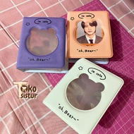 KOLBUK BEAR 37 SLOT 2R Korean Mini Photo Album 2R 37 Slot Photo Album/ Polaroid Photo Album/ Cute Ae