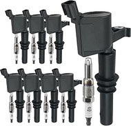Ignition Coil Pack and Spark plug DG511 C1541 FD508 SP515 Compatible with Set of 8 Ford Lincoln Expe