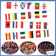 ❥ sunyuey ❥  2024 Europe Countries Flag 7M 24 Country Teams Bunting Flags Bunting National String Fl