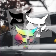 For Bobcat Head Silhouette Car Sticker Waterproof Sunscreen Vinyl Decal Motorcycle Windshield Decor 