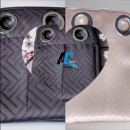 BLACKOUT CURTAINS 9 WAVES PLAIN EMBOSED ELEGANT MOTIF