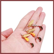 [DT] Rotating Spinner Spoon Fishing Lure Artificial Metal Sequins Bait 5.5cm/2.7g Single Hook Wobble