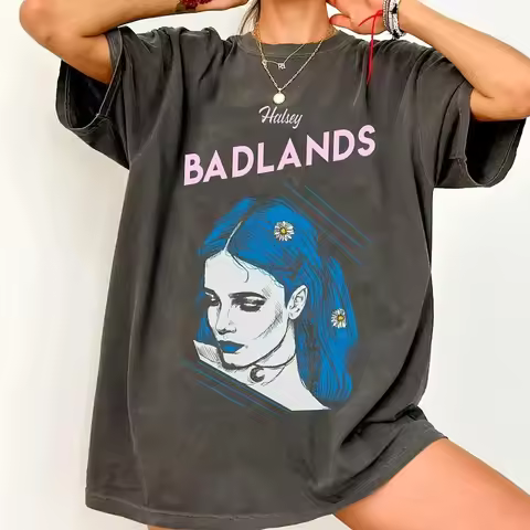 Halsey Back To Badlands Shirt, Halsey Concert T-Shirt Women Clothes