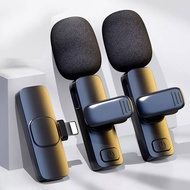 2 Mic Clip On Wireless Lavalier Portable Microphone USB Type C Android