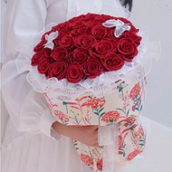 33 Preserved Flowersfrench styleBouquet Chinese Valentine's Day 520 Christmas Proposal Confession Bi