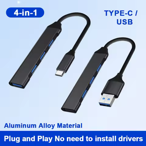 USB C hub Type-C docking station USB 3.0 aluminum alloy splitter suitable for Xiaomi Lenovo Macbook 