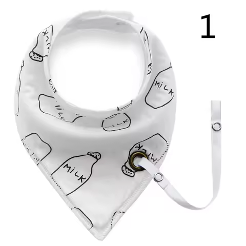 3pcs/lot Multifunctional Pacifier Holder Bibs for Babies 0-24 Months Cotton Scarf Newborn Teething S