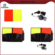 SONONIA Football Referee Card Set, Red Card And Yellow Card, Referee Accessories for Campus Games, B