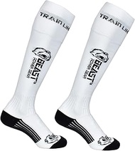 Beastpowergear Deadlift Compression Athletic Socks Knee High Performance Powerlifting Shin Protectio