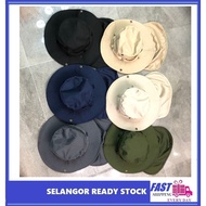 Topi Nelayan Unisex Big Brim Neck Cover Farmers Fisherman Bucket Hat Outdoor Sun Protection Fishing 