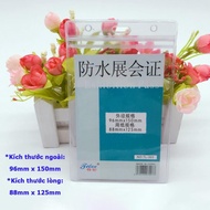 Mipha Transparent Plastic Name Card Holder with Zip Lock / Student Employee ID Lanyard PA027