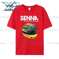 新品【MY】✅24h Shipping&Cod  Fashion, Ayrton Senna Helmet Print, Retro, Streetwear, High-Quality T-Shirt